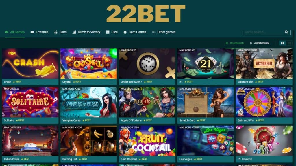 izgled 22bet kazina i kladionice