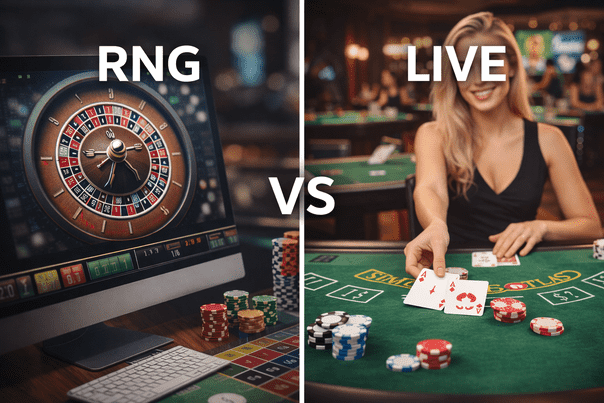 RNG vs. live rezultati