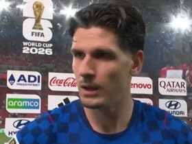 Igor Matanović daje izjavu u dresu Hrvatske