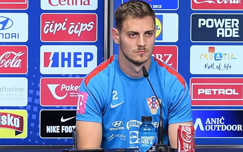 Josip Stanišić na press-konferenciji Hrvatske