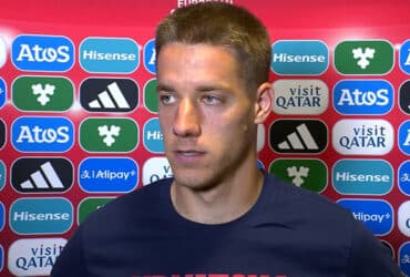 Mario Pašalić daje izjavu za medije