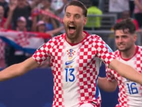 Nikola Vlašić slavi pogodak za Hrvatsku