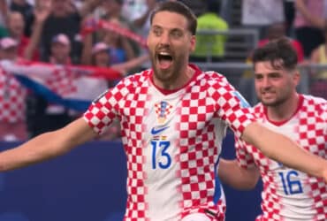 Nikola Vlašić slavi pogodak za Hrvatsku